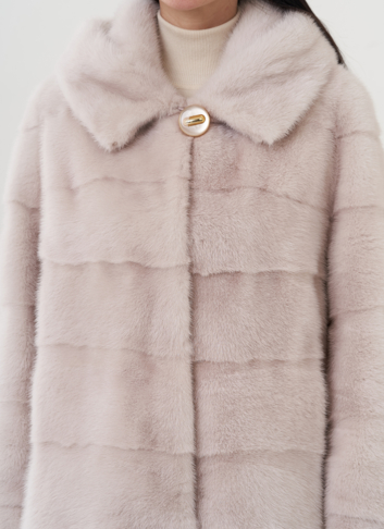 Шуба из норки с капюшоном  Шуба из норки с капюшоном