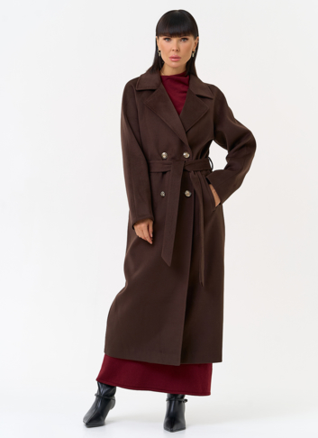 Женское пальто  с акцентными пуговицами Женское пальто  с акцентными пуговицами