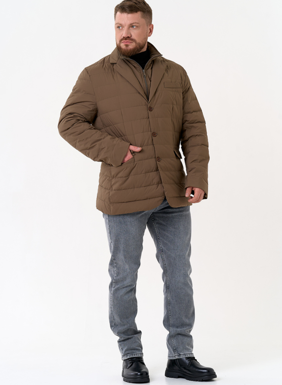 Мужской пуховик со съемной манишкой Мужской пуховик со съемной манишкой