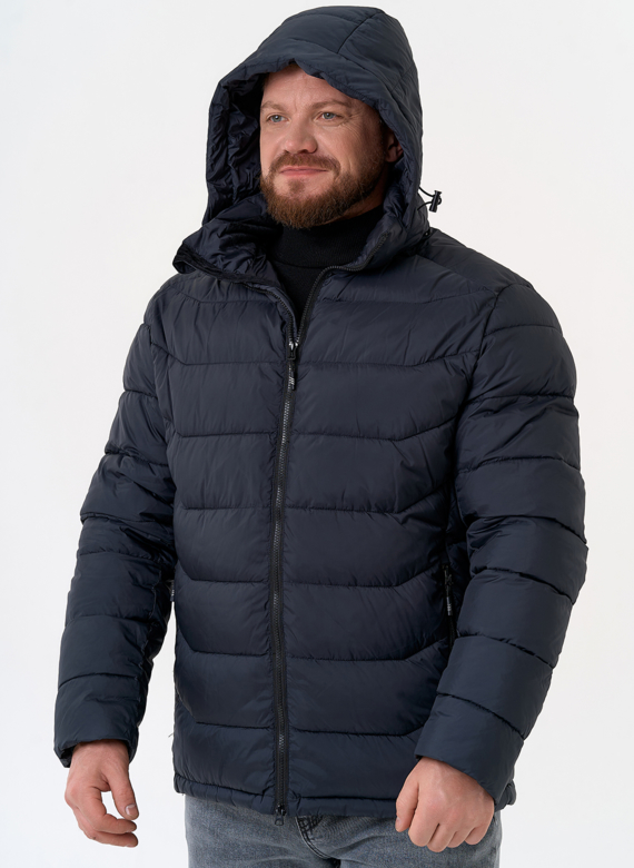 Мужской пуховик с капюшоном  Мужской пуховик с капюшоном