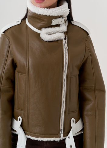 Женская дубленка пилот  Женская дубленка пилот