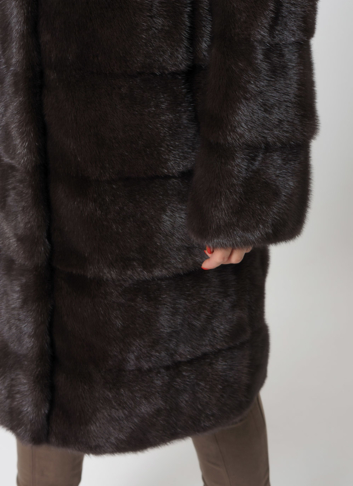 Норковая шуба с капюшоном трансформер 4 в 1 Норковая шуба с капюшоном трансформер 4 в 1