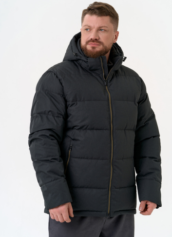 Мужской пуховик с капюшоном  Мужской пуховик с капюшоном