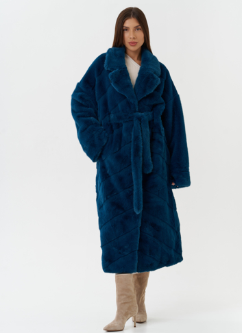 Длинная шуба из эко меха Длинная шуба из эко меха