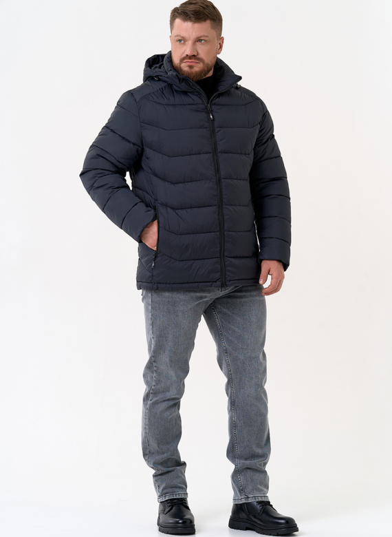 Мужской пуховик с капюшоном  Мужской пуховик с капюшоном