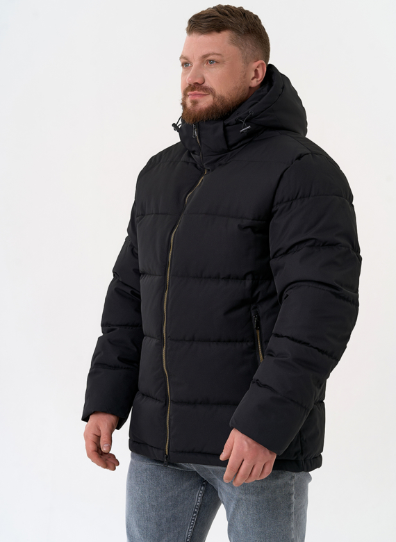 Мужской пуховик с капюшоном  Мужской пуховик с капюшоном
