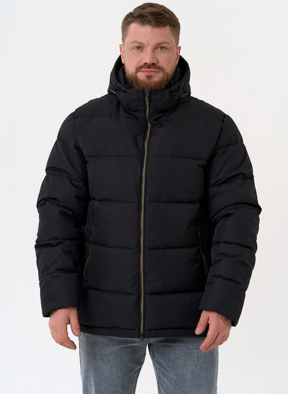 Мужской пуховик с капюшоном  Мужской пуховик с капюшоном