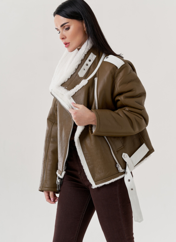 Женская дубленка пилот  Женская дубленка пилот