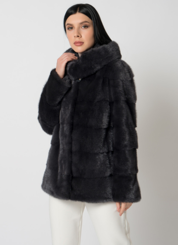 Куртка из меха норки с капюшоном Куртка из меха норки с капюшоном