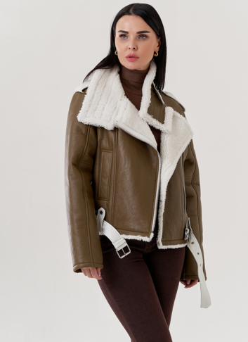 Женская дубленка пилот  Женская дубленка пилот