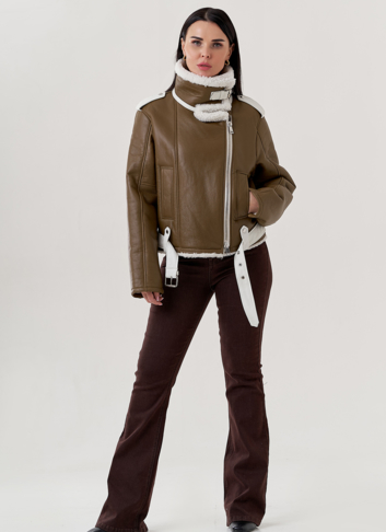 Женская дубленка пилот  Женская дубленка пилот